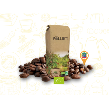 Café Pure Origine Ethiopie en grains 1kg